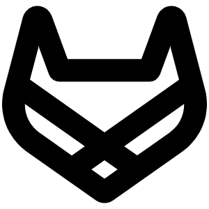 Gitlab Logo Bold Icon from Phosphor Bold Set