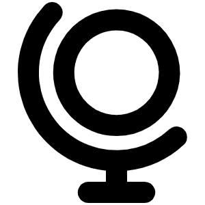 Globe Stand Bold Icon from Phosphor Bold Set