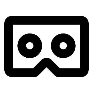 Google Cardboard Logo Bold Icon from Phosphor Bold Set