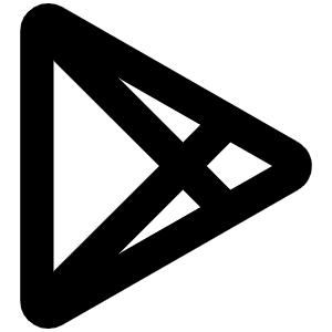 Google Play Logo Bold Icon from Phosphor Bold Set