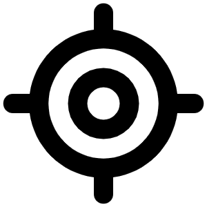 Gps Fix Bold Icon from Phosphor Bold Set