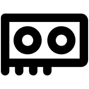 Graphics Card Bold Icon from Phosphor Bold Set