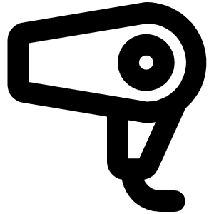 Hair Dryer Bold Icon from Phosphor Bold Set