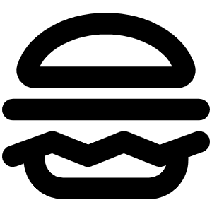 Hamburger Bold Icon from Phosphor Bold Set