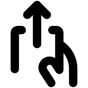 Hand Deposit Bold Icon from Phosphor Bold Set