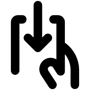 Hand Withdraw Bold Icon from Phosphor Bold Set