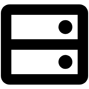Hard Drives Bold Icon from Phosphor Bold Set