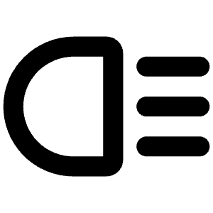 Headlights Bold Icon from Phosphor Bold Set