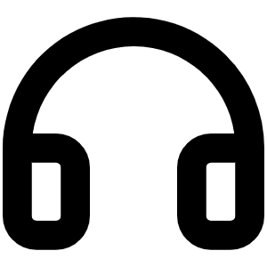 Headphones Bold Icon from Phosphor Bold Set