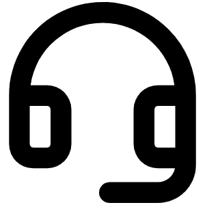 Headset Bold Icon from Phosphor Bold Set