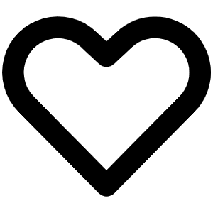 Heart Straight Bold Icon from Phosphor Bold Set