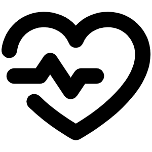 Heartbeat Bold Icon from Phosphor Bold Set