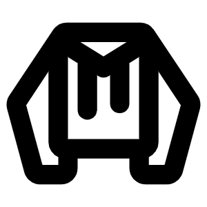 Hoodie Bold Icon from Phosphor Bold Set