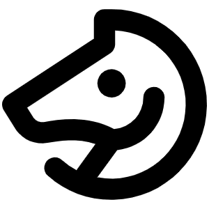 Horse Bold Icon from Phosphor Bold Set