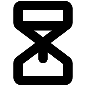 Hourglass Medium Bold Icon from Phosphor Bold Set