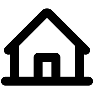 House Line Bold Icon from Phosphor Bold Set