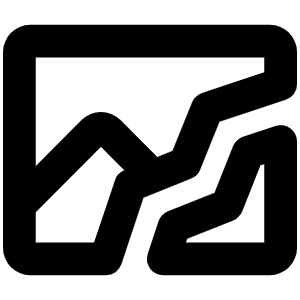 Image Broken Bold Icon from Phosphor Bold Set