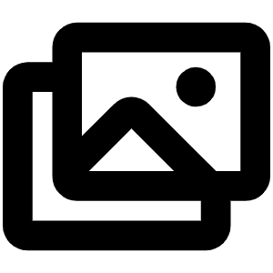 Images Bold Icon from Phosphor Bold Set