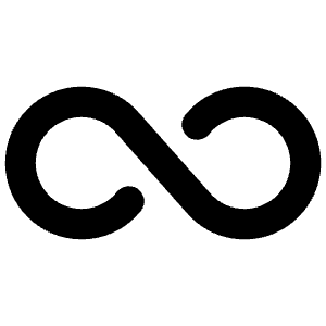 Infinity Bold Icon from Phosphor Bold Set