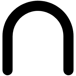 Intersection Bold Icon from Phosphor Bold Set