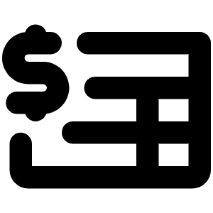Invoice Bold Icon from Phosphor Bold Set
