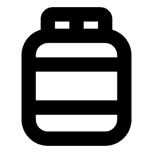 Jar Label Bold Icon from Phosphor Bold Set