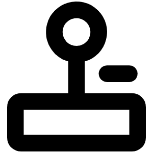 Joystick Bold Icon from Phosphor Bold Set
