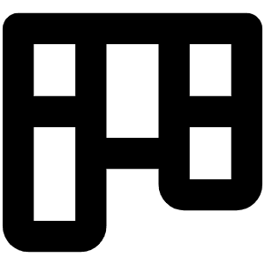 Kanban Bold Icon from Phosphor Bold Set