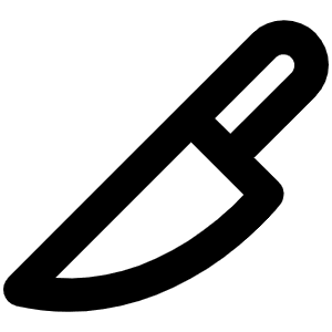 Knife Bold Icon from Phosphor Bold Set