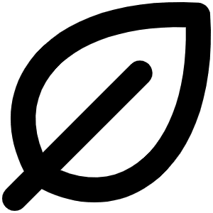 Leaf Bold Icon from Phosphor Bold Set