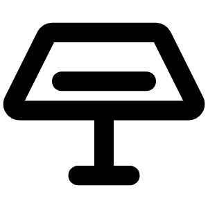 Lectern Bold Icon from Phosphor Bold Set