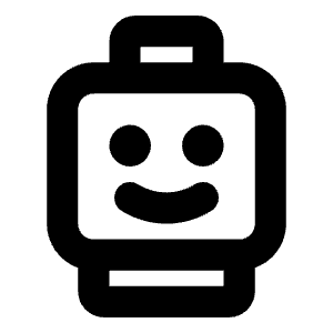 Lego Smiley Bold Icon from Phosphor Bold Set