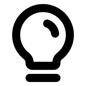 Lightbulb Bold Icon from Phosphor Bold Set