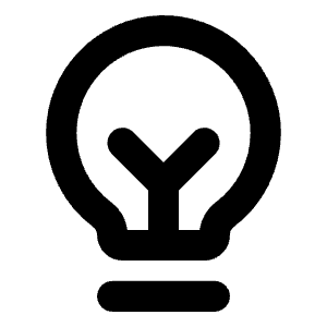 Lightbulb Filament Bold Icon from Phosphor Bold Set