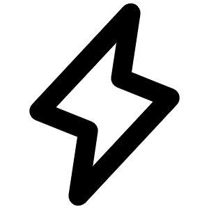 Lightning Bold Icon from Phosphor Bold Set