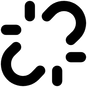 Link Break Bold Icon from Phosphor Bold Set