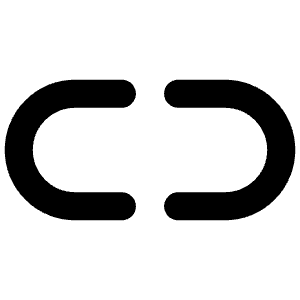 Link Simple Horizontal Break Bold Icon from Phosphor Bold Set