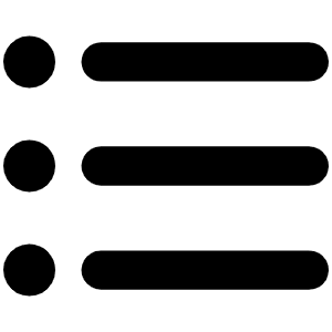List Bullets Bold Icon from Phosphor Bold Set