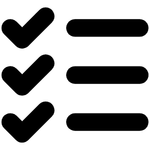 List Checks Bold Icon from Phosphor Bold Set