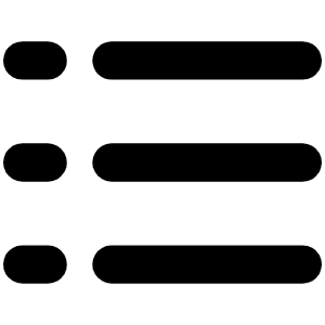 List Dashes Bold Icon from Phosphor Bold Set