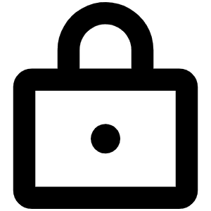 Lock Bold Icon from Phosphor Bold Set