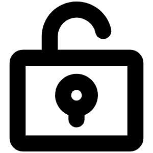 Lock Key Open Bold Icon from Phosphor Bold Set