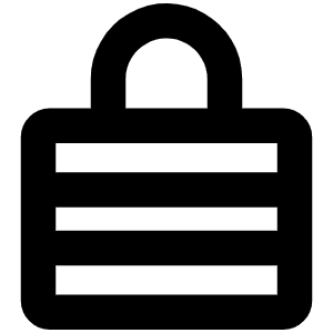 Lock Laminated Bold Icon from Phosphor Bold Set