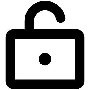 Lock Open Bold Icon from Phosphor Bold Set