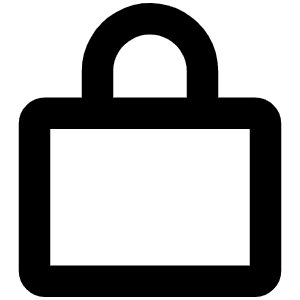 Lock Simple Bold Icon from Phosphor Bold Set