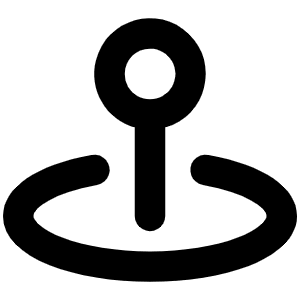 Map Pin Simple Area Bold Icon from Phosphor Bold Set