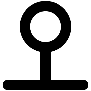 Map Pin Simple Line Bold Icon from Phosphor Bold Set