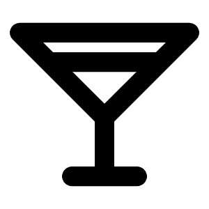 Martini Bold Icon from Phosphor Bold Set