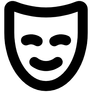 Mask Happy Bold Icon from Phosphor Bold Set