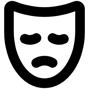 Mask Sad Bold Icon from Phosphor Bold Set